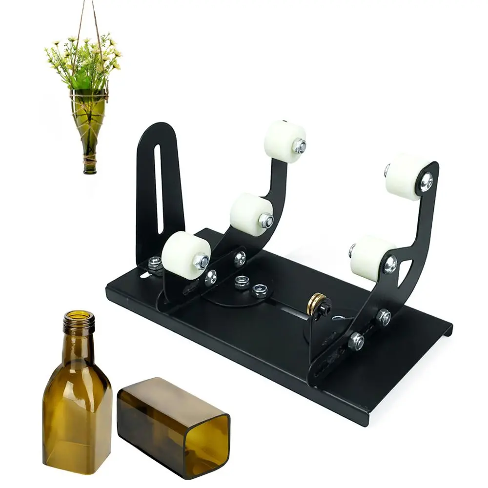 Glass Bottle Cutter, Multifunctional Glass Cutter, Glass Cutting Tool for Round, Square and Oval Bottle, Creative Lamps, Candle Holders, High Foot Cups