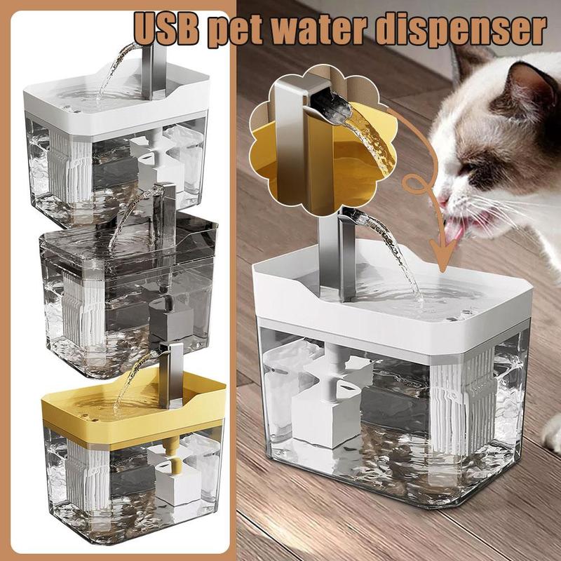 Product Introduction of Bộ Lọc Đài Phun Nước Tự Động 1.5L Cho Thú Cưng Bát Uống Nước Cho Mèo Không Tiếng Ồn Máy Rót Nước Di Động Cho Thú Cưng Cho Chó L5N2 40
