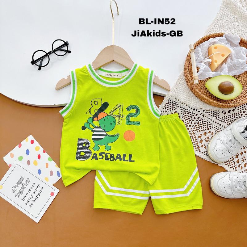 Bộ Ba Lỗ Thể Thao Minkymom Vải Thun Lạnh Cho Bé Trai 8-27kg BL-IN52 6