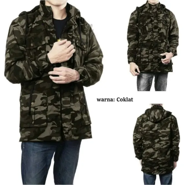 Jaket Parka Loreng Canvas Unisex Premuim Quality 2