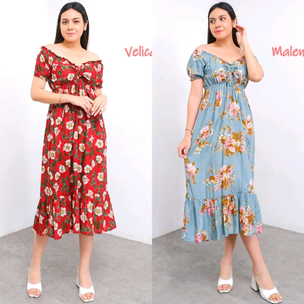 Daster Dress Cassandra Serut Dada Wanita