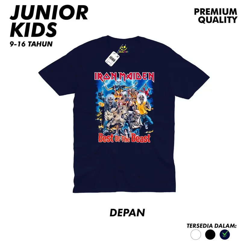Kaos Junior Remaja Usia Tanggung 11-15 Tahun kaos band rock the beatles / iron maiden / bring me the horizon / black sabbath Branded Katun Distro Pakaian Anak Cowok Laki Laki Perempuan Anime Jepang Kartun Street Style Baju Fashion 8