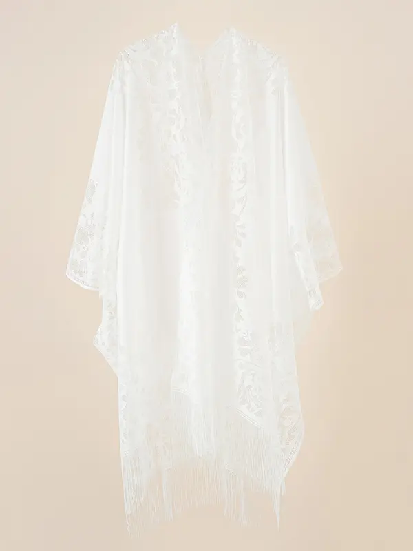 Women's Floral Lace Shawls, Sexy Sheer Cover Up Shawl for Summer, Fashion Clothes Accessories for Women & Girls 8