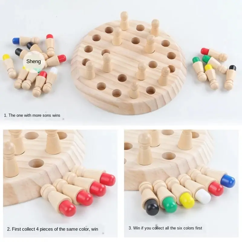 HOKI Mainan MEMORI CHEES catur warna memori color memori warna mainan edukasi anak mainan seru keluarga m004