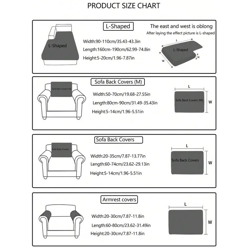 1pc Stretchable Sofa Cover, Anti-Slip & Waterproof, Thickened All Season Sofa Seat Cushion Cover, Machine Washable, Pet-Friendly, Suitable For Bedroom, Office, Living Room, L-Shape Sofa & 1/2/3/4 Seats 2