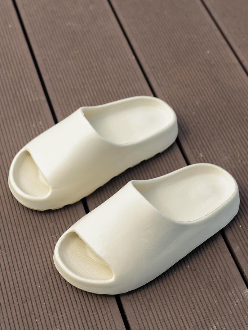 Product Introduction of Men's Casual Plain Color Slides, Soft Comfortable Home Slippers, Non-slip Slippers for Indoor & Outdoor Wear, Flipflop 5