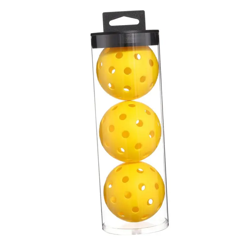 Bóng Pickleball, 3x, Linh hoạt, 74mm, Bóng Pickle chuyên nghiệp, Thích hợp cho sân ngoài trời, Dành cho người lớn, Được chấp thuận cho các giải đấu và đào tạo chơi 8