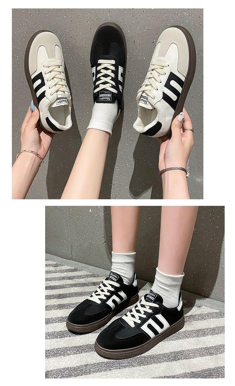 Product Introduction of Spring and Autumn Popular Sports Board Shoes Fashionable All-Matching Retro White Shoes German Training Shoes Casual Cortez Women's Shoes 14