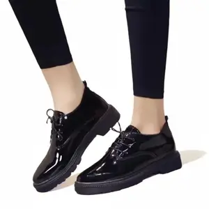 Sepatu Oxford Wanita Tali Hak Datar Kekinian Viral Flat Docmart Cewek Sekolah Hitam Fahion Korea Bisa Cod Shoes Kasual Perempuan