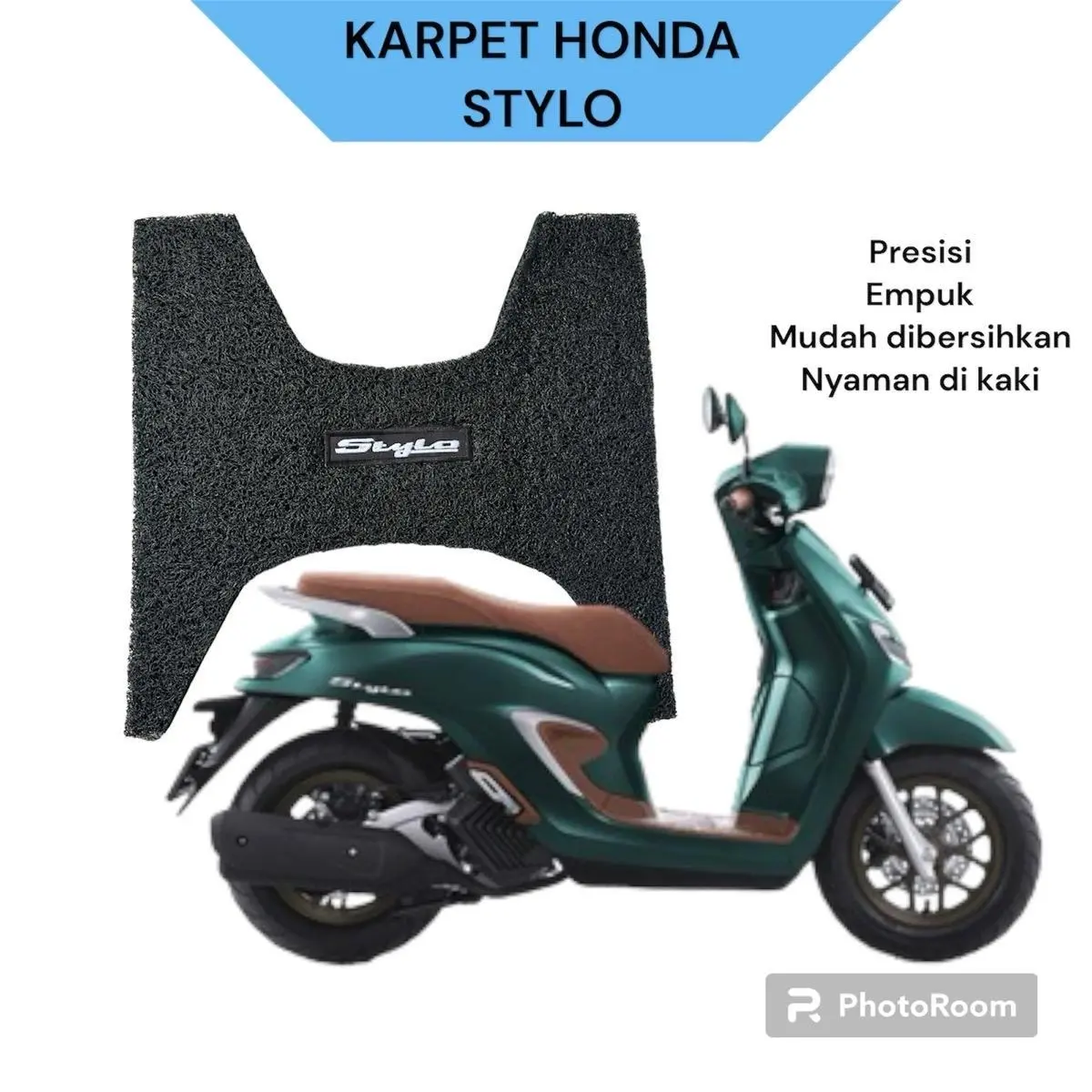 ￼honda stylo 160 - variasi aksesoris - karpet kaki dek dasar - karpet Honda stylo - Antislip Honda stylo - Mie bihun Honda stylo