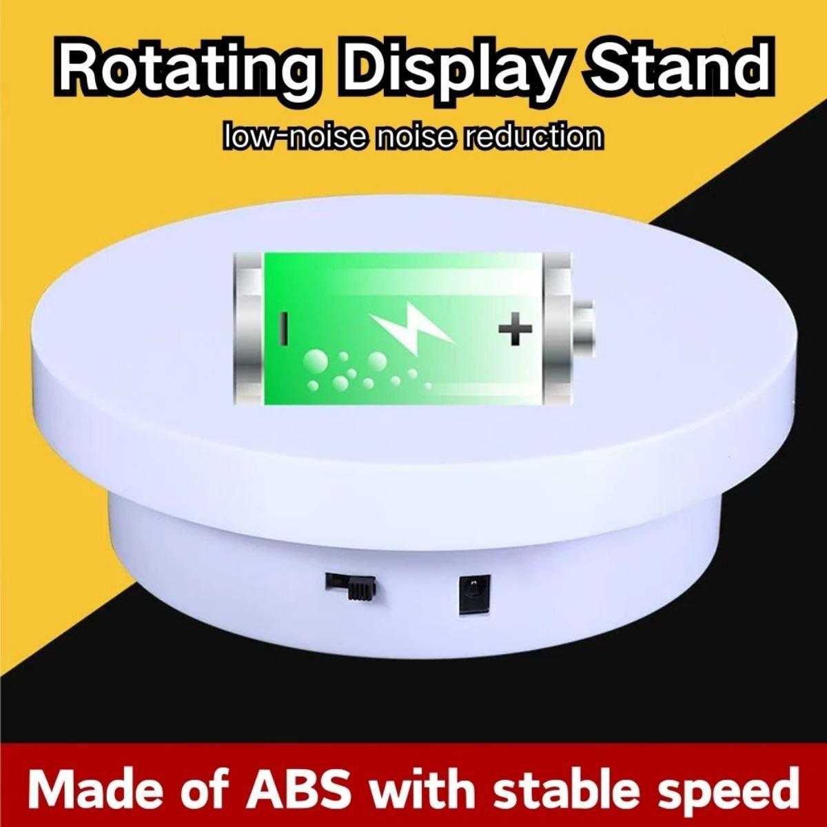 360° Auto-Spin Rotating Display Stand, Motorized Turntable Lazy
