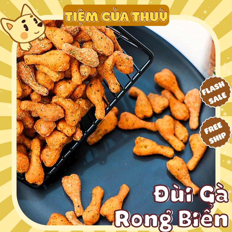 500G Đùi Gà Rong Biển (TẶNG 1 Nem Nướng Phên), Bánh Quẩy Đùi Gà, Đùi Gà Phô Mai, Tiệm Ăn Vặt Thuỳ Bùi