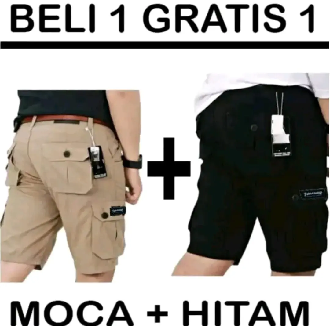 PROMO BELI 1 GERATIS 1 / Celana Pendek Cargo Pria / Kargo pendek Pria / Celana Pendek Chinos / Celana Gunung / Celana Santai / Cargo Terbaru / Termurah / BY AL - GHANI JEANS STORE .