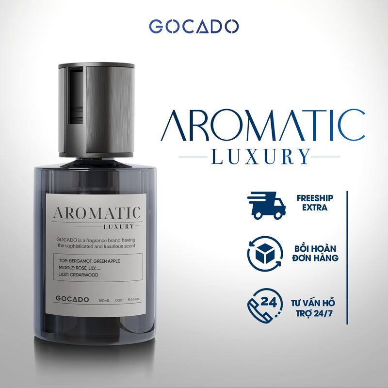 Nước Hoa Ô Tô GOCADO AROMATIC - Nước Hoa Khử Mùi Xe Hơi Cao Cấp - Hương Thơm Tươi Mát -  Phụ Tùng Nội Thất