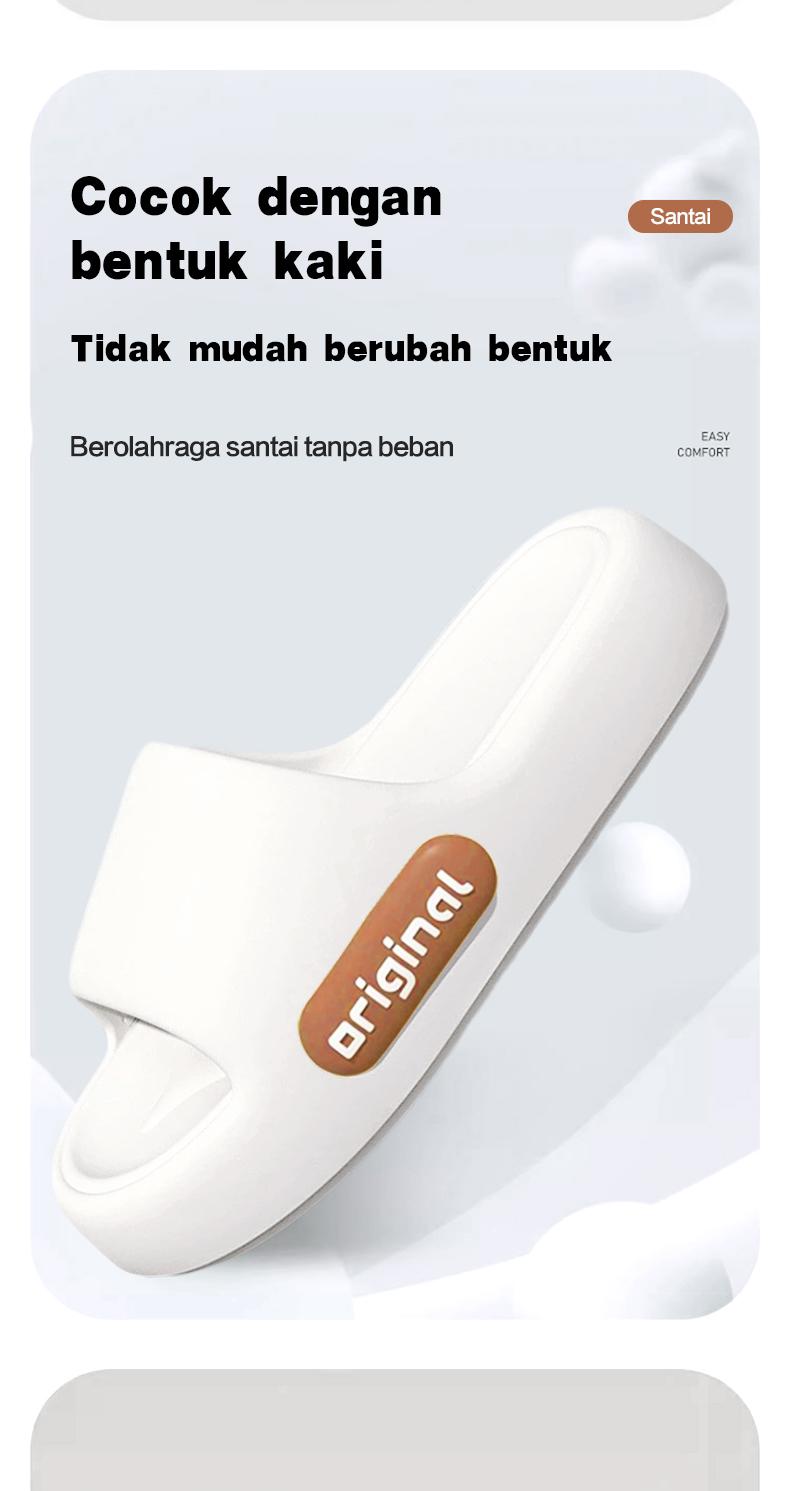 BSJ Sandal Wanita Terbaru 2025 gaya Korea Elegan Sandal Jeli EVA Sandal Datar Sandal Rumah