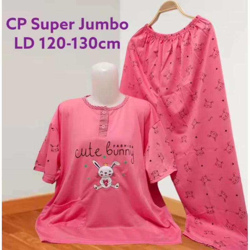 BEBYDOLL CP PANJANG PENDEK WANITA DEWASA TERMURAH / COD BAJU TIDUR SUPER JUMBO CP BAHAN KAOS 2