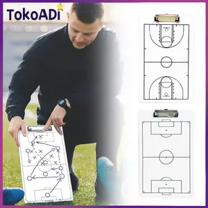 Coach Board Basketball Sepakbola Bahan PVC 35*22CM / Papan Formasi Futsal / Papan Strategi Basket Sepakbola