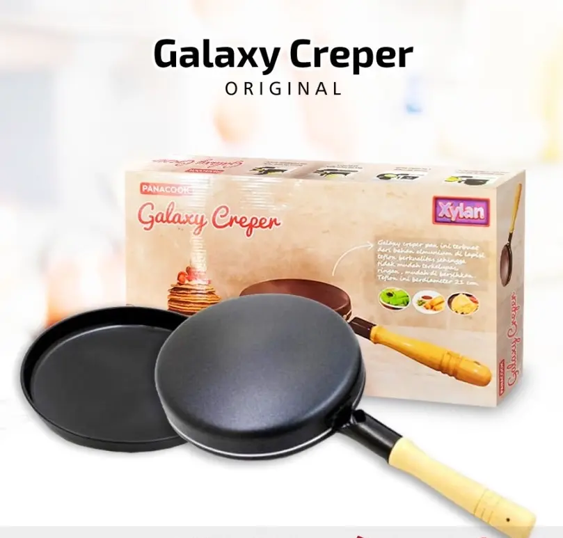 Galaxy Creper CETAKAN ANTI LENGKET TEFLON Wajan