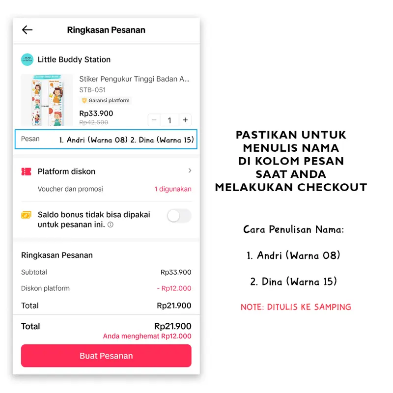 Stiker Label Nama Baju Kain Setrika Custom Anak Anti Air Sticker Sablon Baju Kain Nama Anak Santri Pondok Waterproof Tinggal Setrika Model Button 3
