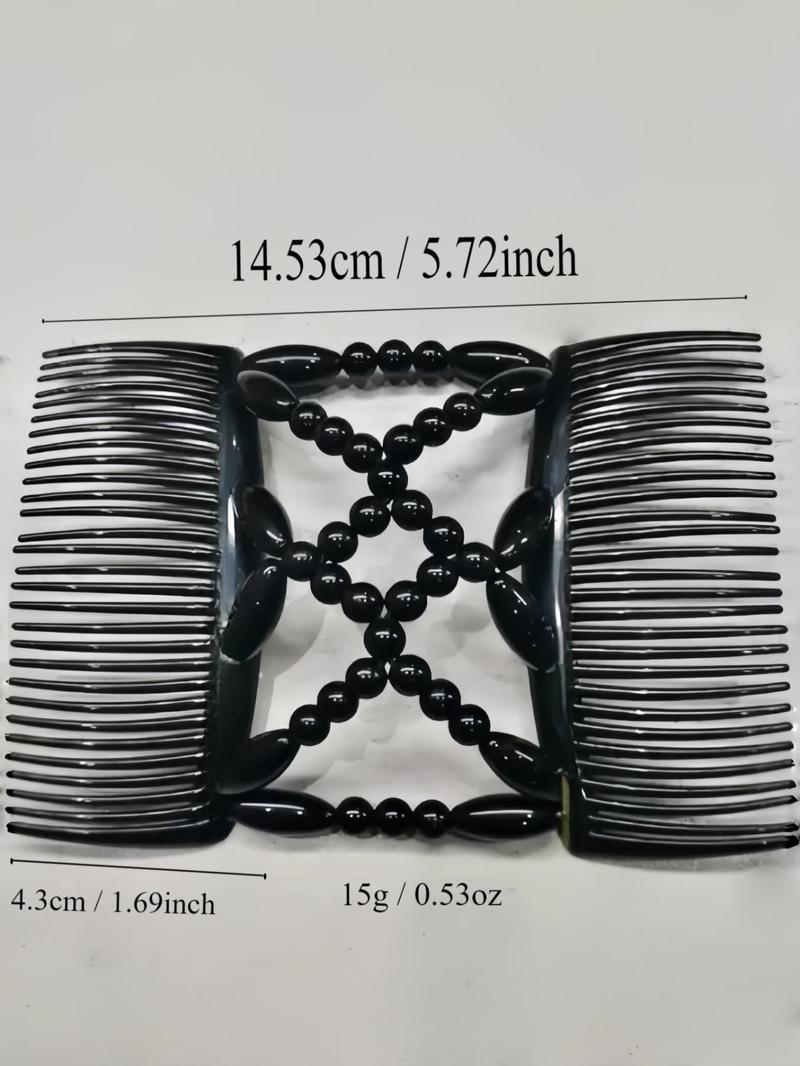 Product Introduction of Women's Elegant Beaded Design Hair Comb, Exquisite Trendy Hair Clip, Chic Hair Accessories for Hairstyle Decor 6