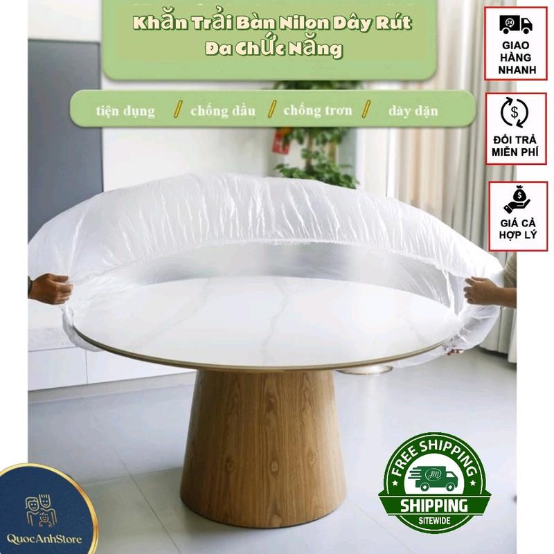 Túi 10c Khăn Trải Bàn Nilon 120x160 phù hợp với bàn 1m không thấm nước và chống dầu dùng một lần dày PE trong suốt