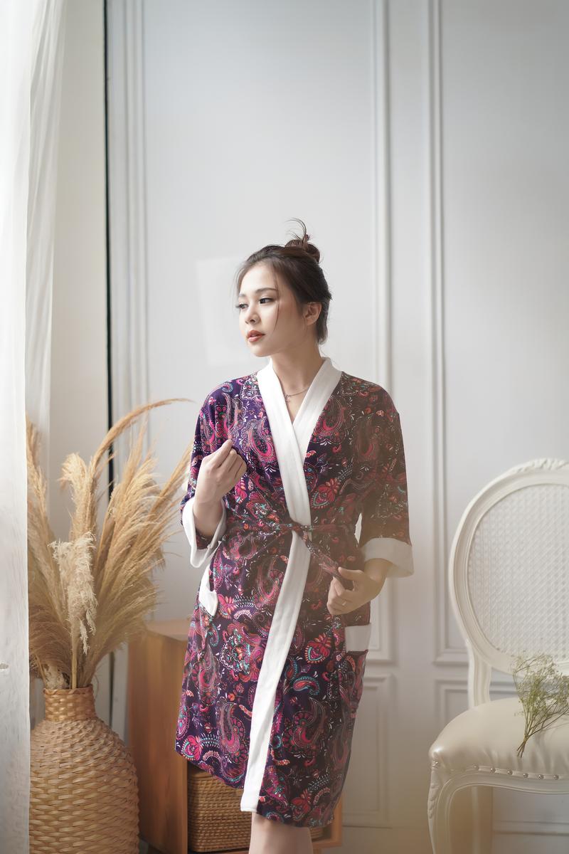 Product Introduction of Kimono Handuk Dewasa Size (L/XL) / Standar & Jumbo / Jubah Mandi Wanita / Baju Handuk / Batik Edition 14