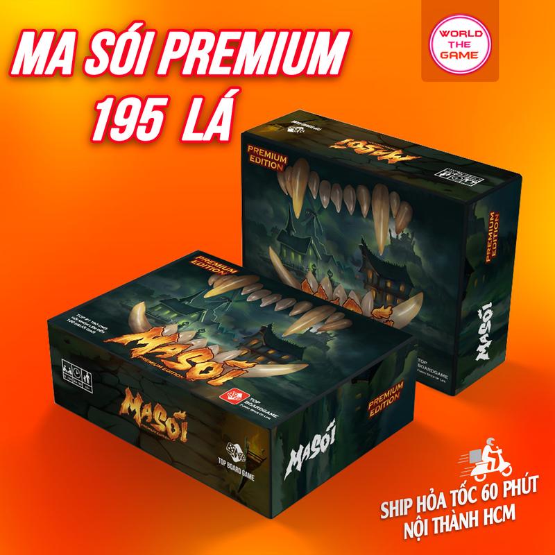Ma Sói Premium Edition 195 lá bài cơ bản và mở rộng Việt hoá nhiều phụ kiện chơi kèm HÀNG CAO CẤP thú vị Bộ Bài Ma Sói