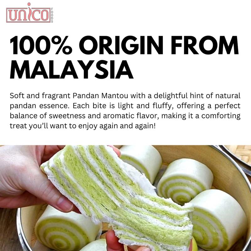 [UNICOFOODS] Figo Mini Pandan Mantou (180gm/pkt) 12pcs 1