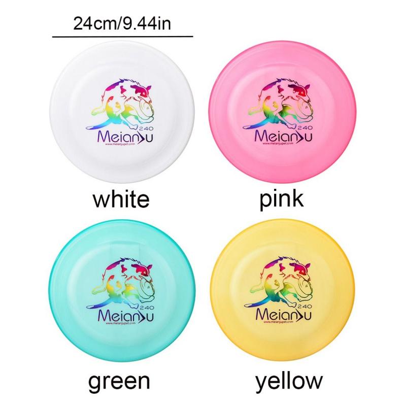 Product Introduction of Fashion 24cm Pet Flying Discs Bite Resistant Soft Dog Throwing Type Toy Luminous Interactive Dog Toy For Training 14