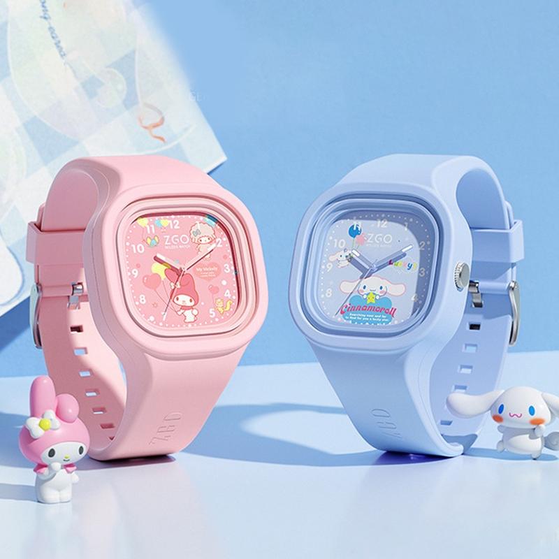 Đồng Hồ Hoạt Hình Sanrio My Melody, Dây Đeo Silicon, Dành Cho Bé Gái Và Trẻ Em, Dễ Thương Và Kuromi, Đồng Hồ Thạch Anh, Chất Lượng Cao, Hoàn Hảo Làm Quà Tặng, Hàng Mới Về Năm 2025 0