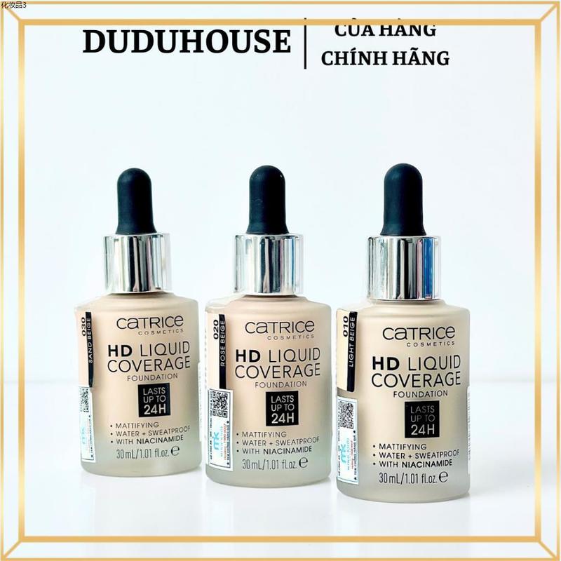Kem Nền 24H Catrice HD Liquid Coverage Foundation Trang Điểm Women Nữ