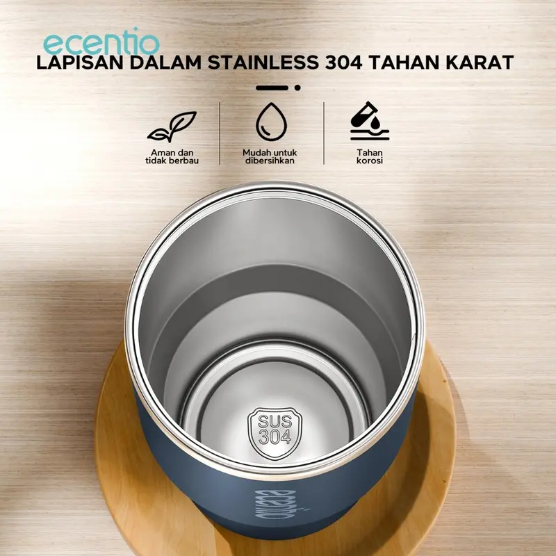 ECENTIO 900ML tumbler minum stainless premium botol minum aesthetic besar ACC4 3