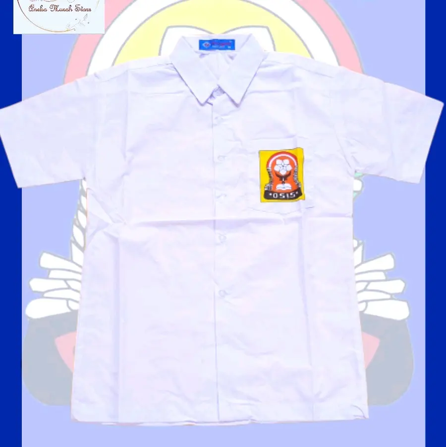 Baju SMP Lengan Pendek Merek Seragam Ukuran 14 sampai 18