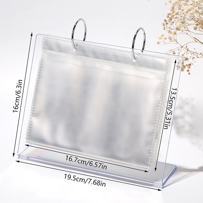 Product Introduction of 17 Pages Nail Stickers Storage Book Decals Organizer Holder Display Manicure Nail Tools Plastic Transparent Film Nail Art 24