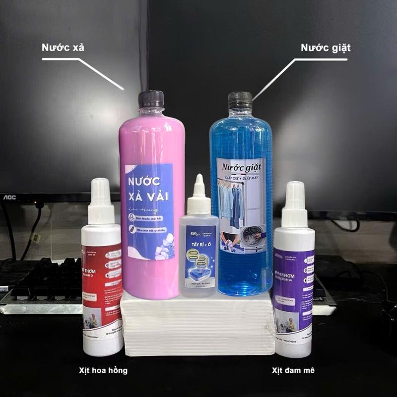 Combo giặt xả xịt thơm rỉ ố tiệm giặt ủi Kháng khuẩn