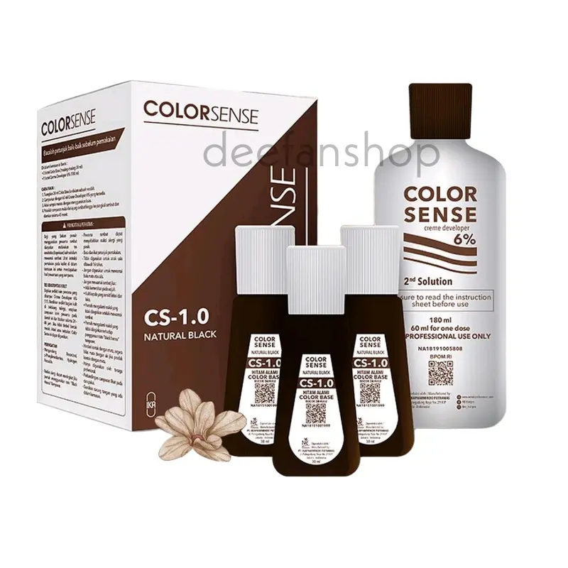 COLOR SENSE Hitam Toning / Black Colorsense Tutup Uban 0