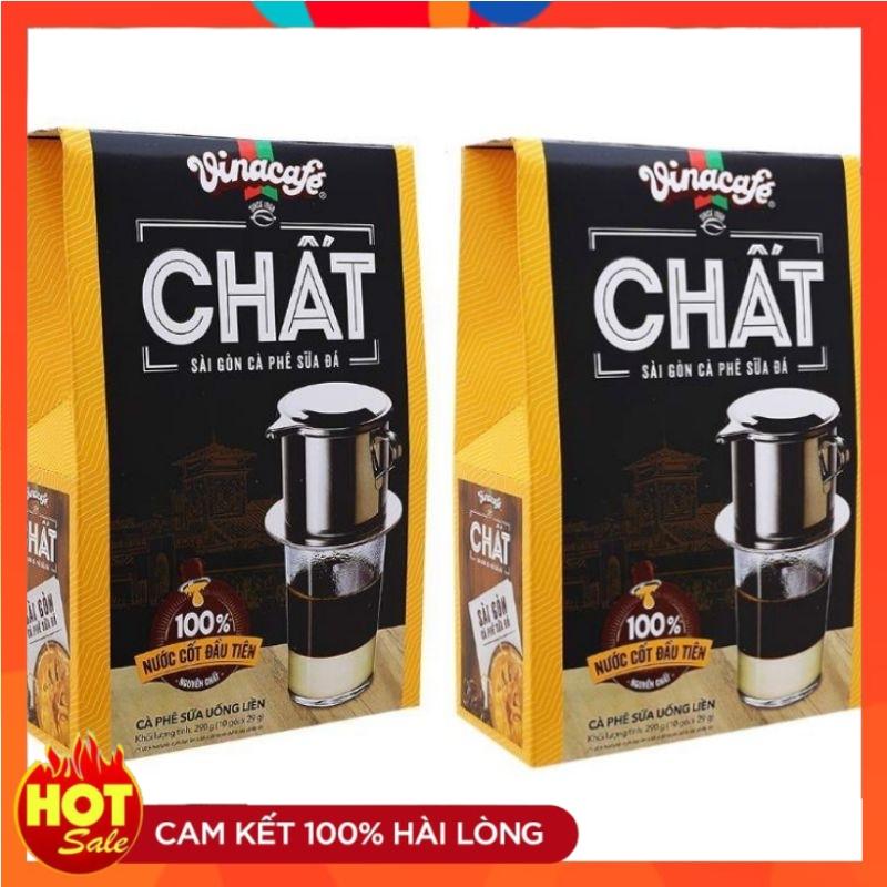 ComBo 4 Hộp Vinacafe Chất Thơm Ngon Đậm Đà (10gói x 29gram) DATE GIAO MỚI Cà Phê Coffee