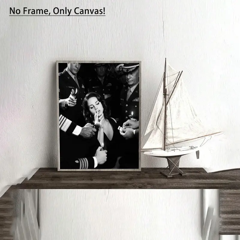 Frameless Beautiful Woman Canvas Painting, Modern Fashion Style Wall Art, Wall Decor for Home Living Room Bedroom Office, Home Decor, Room Decor 0