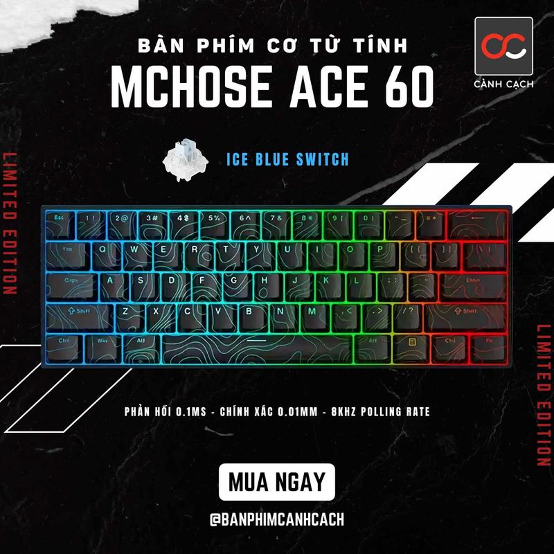  Bàn Phím Cơ Từ Tính mchose ace60 ace68  8KHZ  