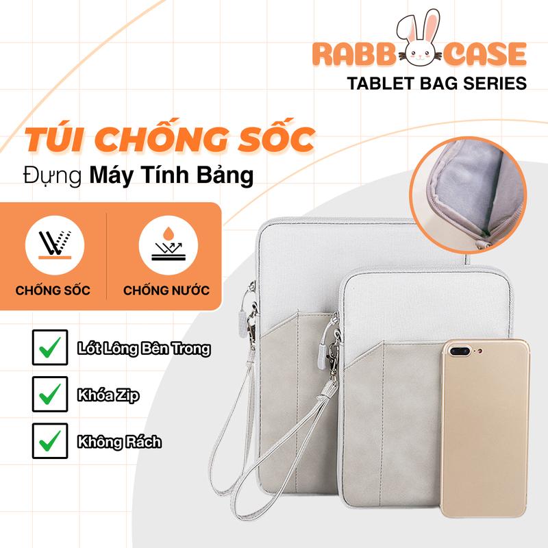 Túi đựng iPad, Máy tính bảng chống sốc, nhiều ngăn - Túi đựng cho iPad Gen 5/6/7/8, Mini, Air 1/2/3/4, Pro 11, Pro 12.9. iPad sử dụng Ốp, Cases vẫn đựng vừa túi