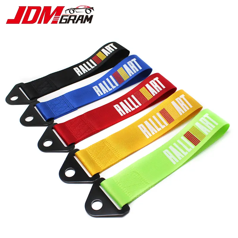 Dây Kéo Ô Tô, JDMGRAM, Ralliart, Độ Bền Cao, Dây Cáp Kéo Ô Tô Thông Dụng Đai Kéo Nylon Đua Xe JDM, Dây Đeo Cho Chống Va Đập Trước Và Sau, Đồ Trang Trí, Phụ Kiện Ô Tô