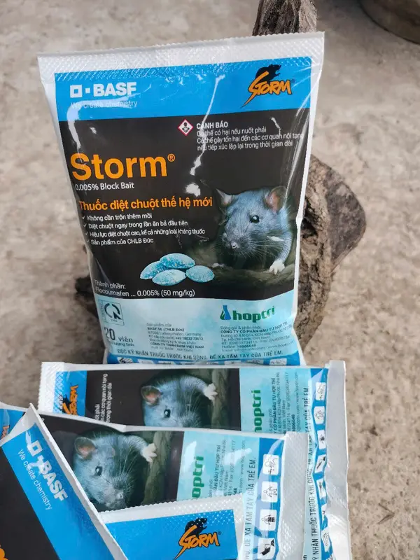 Gói 20 viên tạm cho ngủ không phá hoại mùa màng và đồ đặc - Storm - diệt chuột hiệu quả 3