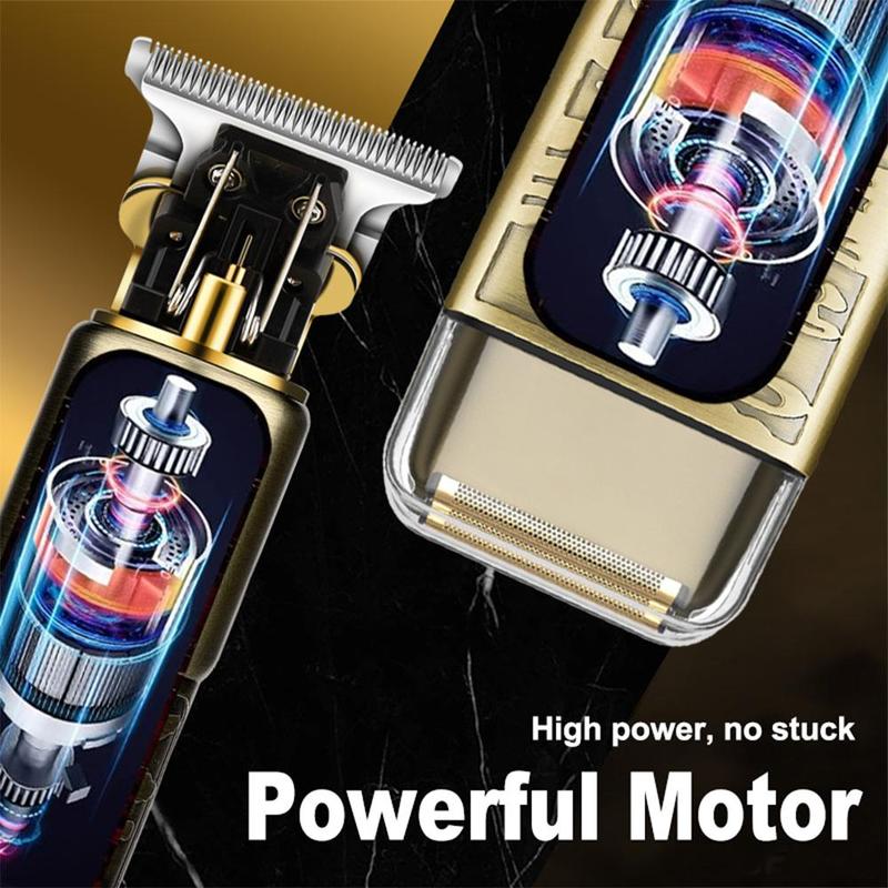 Hair Clipper and Shaver Set, Multifunctional Portable Rechargeable Hair Clipper Set with Display for Men, Hair Clipper Trimmer Neon Clipper, Stocking Fillers Gift 4