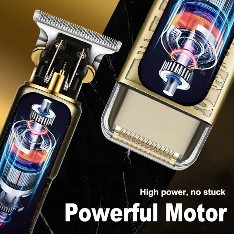 Hair Clipper and Shaver Set, Multifunctional Portable Rechargeable Hair Clipper Set with Display for Men, Hair Clipper Trimmer Neon Clipper, Stocking Fillers Gift 4