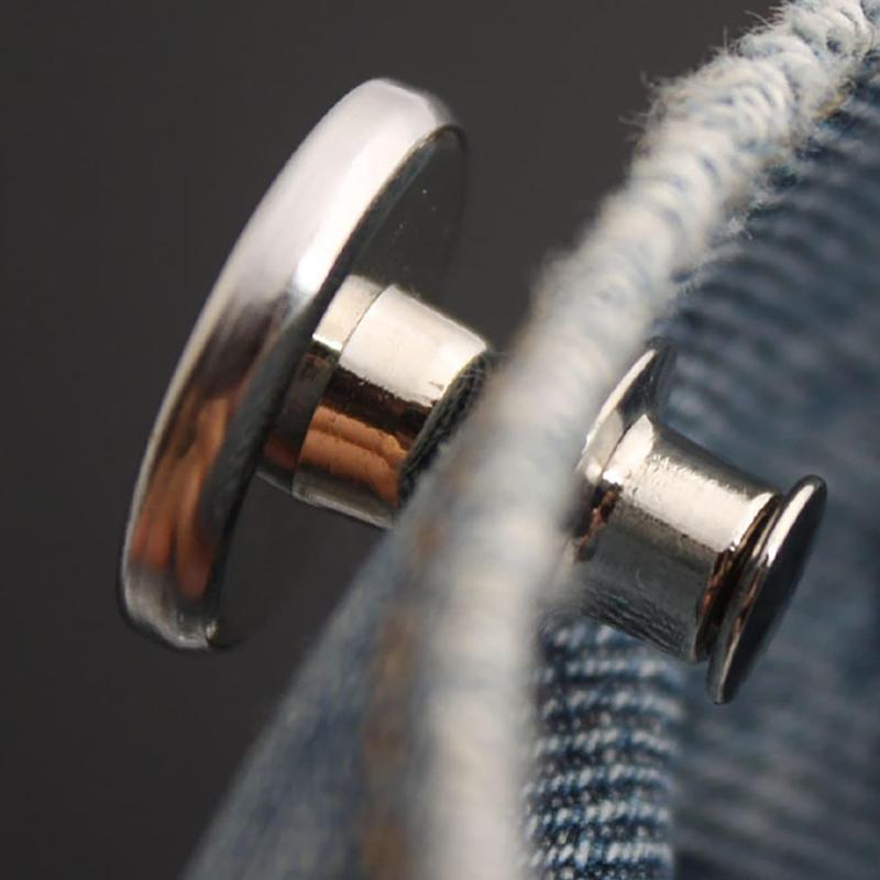 Product Introduction of Round Detachable Metal Button, 6 Counts No-sew Instant Button for Jeans Trousers Clothes, Household Sewing Accessories 3