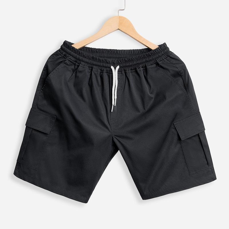 Quần short kaki nam túi hộp hàn quốc dáng đùi ngố trơn, quần sooc kaki unisex vải co giãn VINTINO QBOX Menswear Quần Lửng