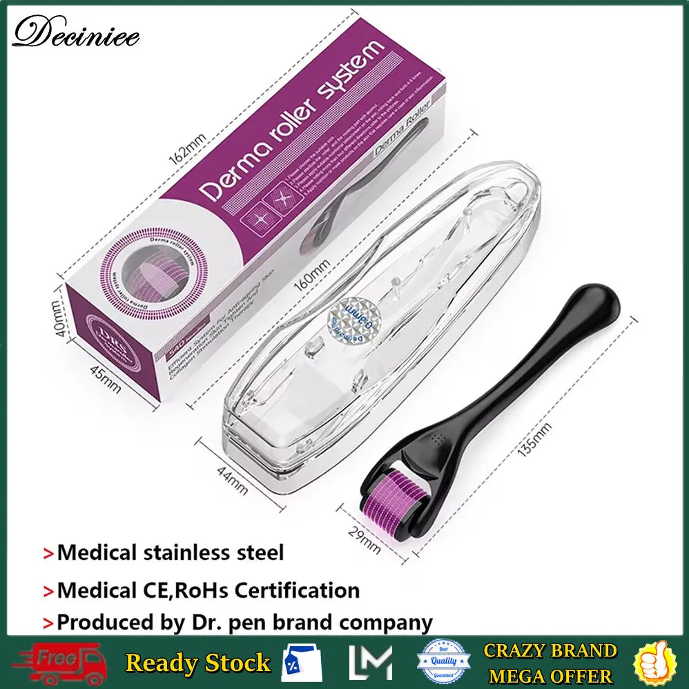 DRS 540 By Dr.pen Microneedling Roller Micro Needle Mesotherpy Derma Roller for Home Use Skin Care ,Beard And Hair regrowth hx005