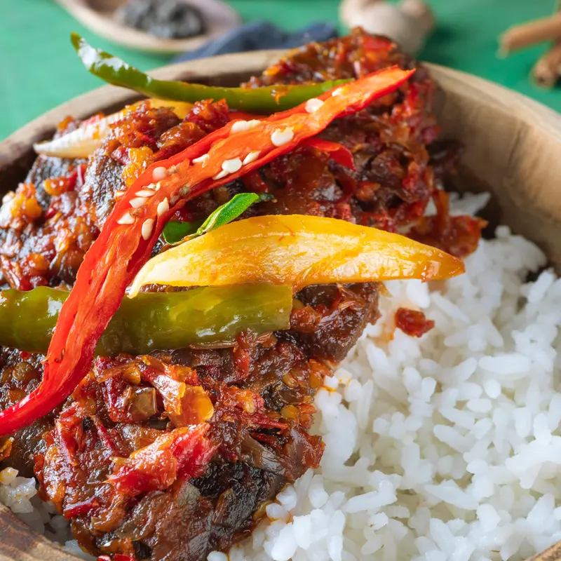 Gratis Ongkir Dendeng Sapi Baladonesia 200gr / Oseng mercon Daging  / sambal balado pedas enak lembut dan gurih tanpa bahan pengawet 8