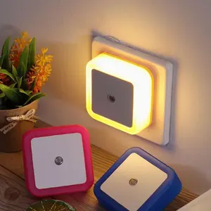 Lampu tidur night/Sleep Mini lamp dekorasi hias kotak LED otomatis sensor cahaya Kamar