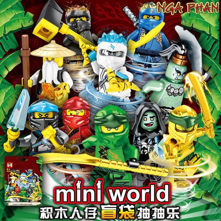 Túi Mù Minifigures Nhân Vật Ninjago Siêu Đẹp Gacha Đồ Chơi Xếp Hình Lắp Ráp Gạch Khối Block Brick MOC DIY MG
